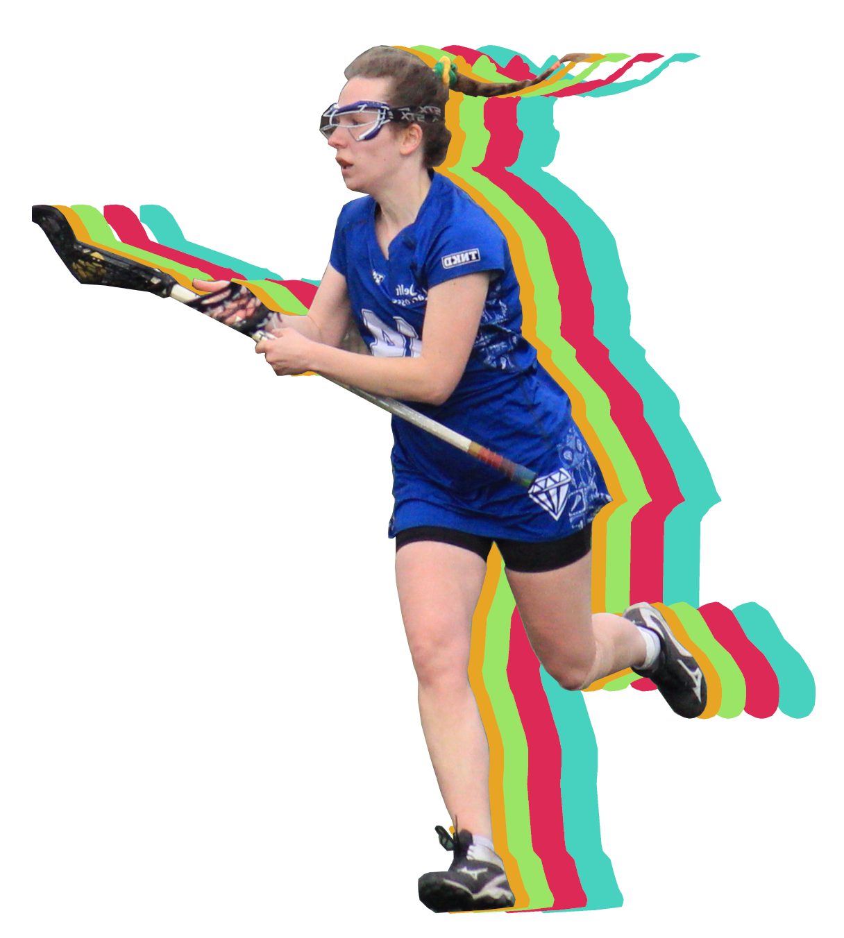 Female Lacrosser Svg